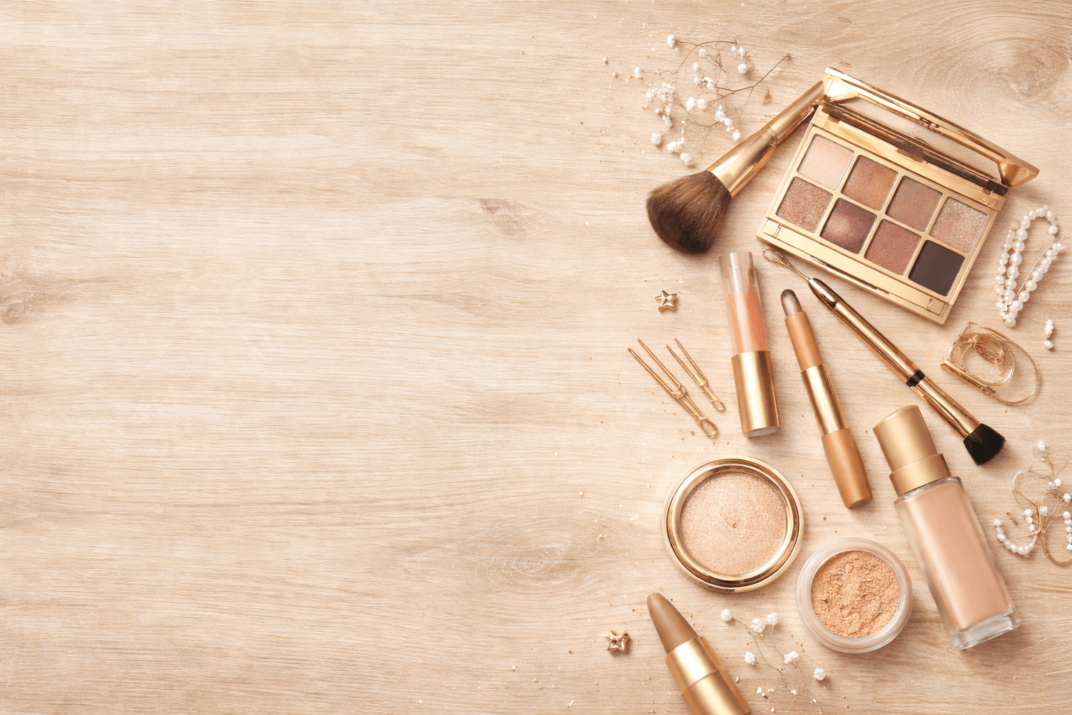 Elegant makeup atmosphere